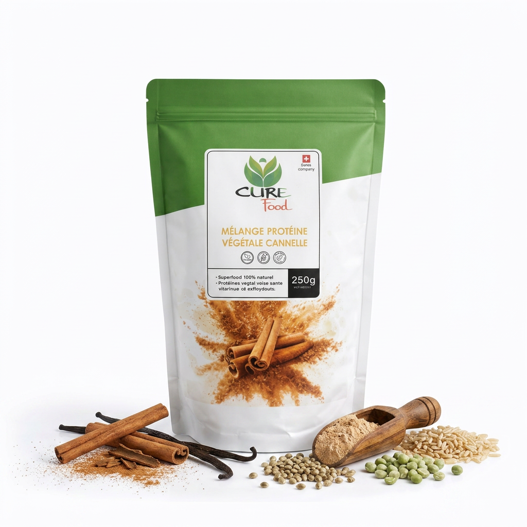 Zimt-Pflanzenprotein-Mischung